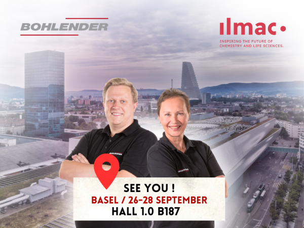 Besuchen Sie uns vom 26.09.-28.09.2023 auf der ILMAC in Basel!